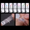 88 keys - Colourful piano notes - transparent keyboard stickersPiano