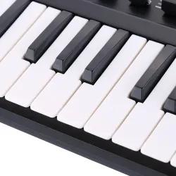 Mini portable 25-key USB keyboard & Drum Pad MIDI controllerPiano