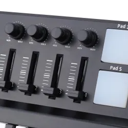 Mini portable 25-key USB keyboard & Drum Pad MIDI controllerPiano