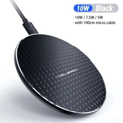 10W QI wireless charger - fast charging pad for iPhone - Samsung S20 - Note 10 Plus - Xiaomi MI 9