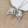 Eagle with blue crystals - vintage necklaceNecklaces
