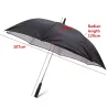 Long rain umbrella - with flashing LED stars