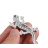 3D gold - crystal gecko - metal car stickerStickers