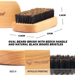 Men Beard Oil Kit Bread Oil Balm Beard Shaping Mustache Growing Moisturizing Comb Brush Scissors Gro