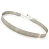 Fashionable metallic belt with a chainBelts