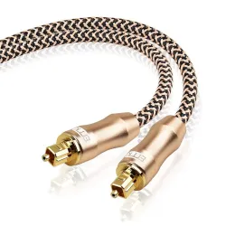 Toslink - OD6.0 - SPDIF - digital optical fiber audio cable - braided - 1m - 1.5m - 2m - 3m - 5m - 8m - 10m - 15m