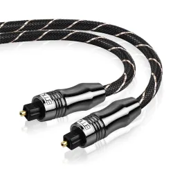 Toslink - OD6.0 - SPDIF - digital optical fiber audio cable - braided - 1m - 1.5m - 2m - 3m - 5m - 8m - 10m - 15m