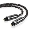 Toslink - OD6.0 - SPDIF - digital optical fiber audio cable - braided - 1m - 1.5m - 2m - 3m - 5m - 8m - 10m - 15m