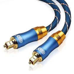 Toslink - OD6.0 - SPDIF - digital optical fiber audio cable - braided - 1m - 1.5m - 2m - 3m - 5m - 8m - 10m - 15m