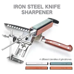 2019 New Iron Steel Kitchen Sharpener Professional Kitchen Knife Sharpener Sharpening Tools Fix-angl