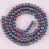 4MM Motley Magnetic Hematite Round Loose Beads Strand 16 Inch Jewelry For Woman Gift Making B088