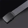 Luxury knitted belt with automatic buckleBelts