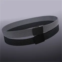 Luxury knitted belt with automatic buckle