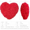 30x30cm Red Rose Bear Sweet Heart Rose Artificial Flower Rose Heart Decoration Valentines Birthday G