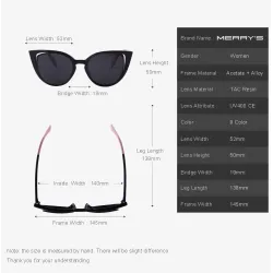 MERRYS Fashion Cat Eye Sunglasses Women Brand Designer Retro Pierced Female Sun Glasses oculos de so