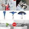 Anti UV Inverted Umbrella Reverse Night Snow Windproof Folding Sunny and Rainy Men and Women Double