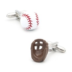 Baseball ball / gloves - cufflinksCufflinks