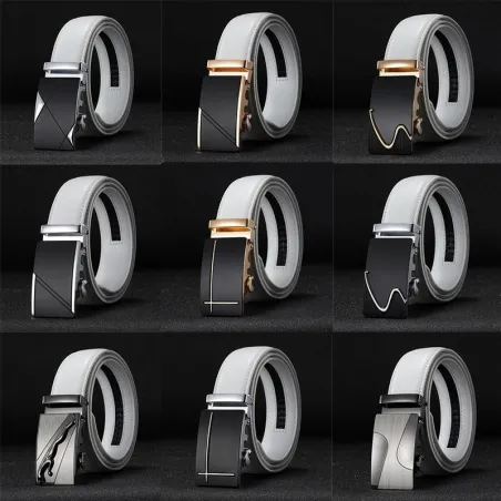 CETIRI 25 style Luxury Genuine Leather Mens Belt Automatic Buckle Jeans Cowhide Strap Brand Belt Wa