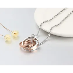 Endless Love - double circles necklace - 2 piecesNecklaces
