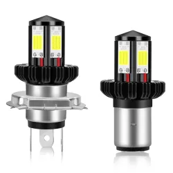 Motorcycle Headlight Bulbs H6 BA20D H4 LED Hi Lo beam Moto LED Headlight Motorbike LED Lamps Convers