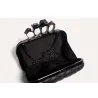 Luxury skull ring vintage plaid bag - clutch bag with chainHandbags