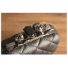 Luxury skull ring vintage plaid bag - clutch bag with chainHandbags