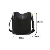 Messenger bag Women Bucket Shoulder Bag large capacity vintage Matte PU Leather lady handbag Luxury