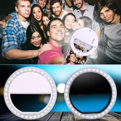 LED Ring flash universal - Selfie Licht tragbare Handy - 36 leds Selfie Lampe Leuchtring Clip