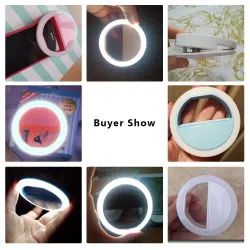 LED Ring flash universal - Selfie Licht tragbare Handy - 36 leds Selfie Lampe Leuchtring Clip