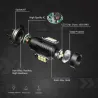2pcs LED-Lampe super hell Auto Nebelscheinwerfer - 12v 24v 6000k weißes Auto fahren 21 3030-SMD Lauflicht auto led h7 Lampe