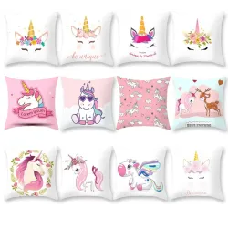 Frigg Unicorn Sofa Decorative Cushion Covers Cartoon Owl Seat Cushion Chair Home Decor Pillow Case P