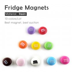 Resin Kühlschrankmagnete - magnetische Aufkleber - 10 Stück