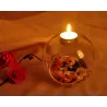 romantische Hochzeits-Dinner-Dekor - klassisches Kristall transparentes Glas hängen Kerzenhalter - Kerzenständer