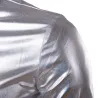 lila beschichtete metallische Nacht Club tragen Hemd - Männer lange Ärmel Knopf unten Herren Kleid Hemd glänzende elastische Che