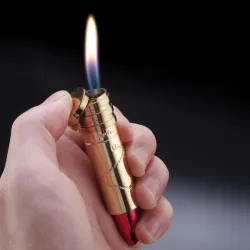 Elegant metal lipstick-shaped lighter - no gasLighters