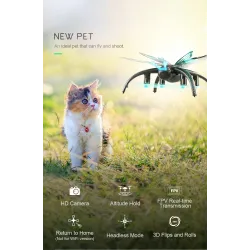JJRC H42WH WIFI FPV - 0.3MP camera - voice control - altitude hold - butterfly RC Drone QuadcopterDrones