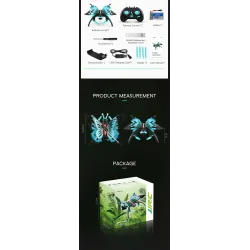 JJRC H42WH WIFI FPV - 0.3MP camera - voice control - altitude hold - butterfly RC Drone QuadcopterDrones