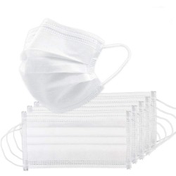 Medical mouth/face mask - disposable - anti bacterial - white