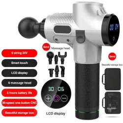 LCD Anzeige Hochfrequenz Massage Gun Muskelkörper entspannen Entspannung 30 Geschwindigkeit Vibration