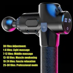 LCD Anzeige Hochfrequenz Massage Gun Muskelkörper entspannen Entspannung 30 Geschwindigkeit Vibration