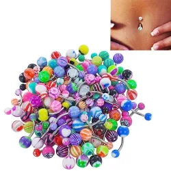 30 Stück - Bauchstangen - Körper Piercing