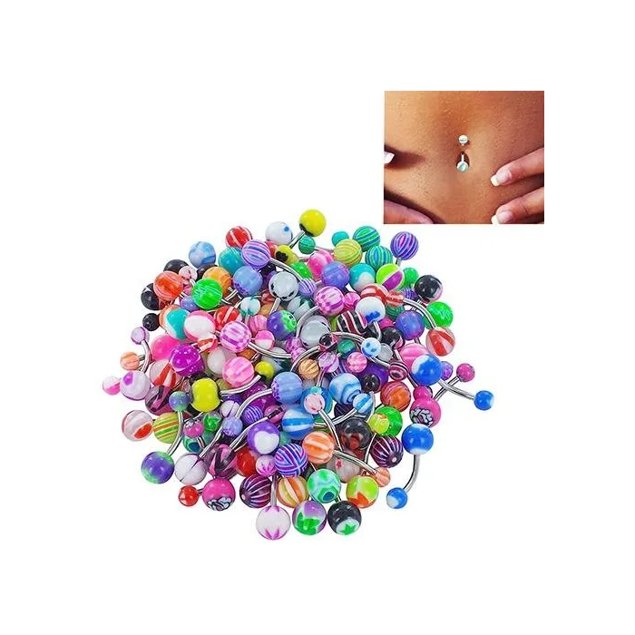 30 Stück - Bauchstangen - Körper Piercing