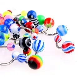 30 Stück - Bauchstangen - Körper Piercing