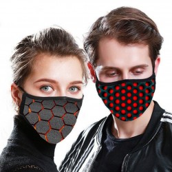 PM2.5 - 5-Schichten Anti Staub Gesicht / Mund Maske mit 3D-Muster