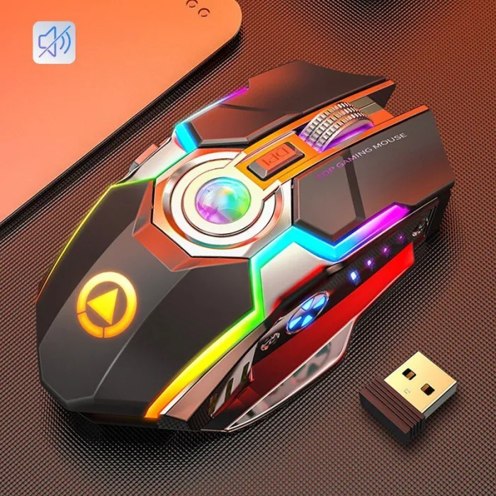 Funkoptische Maus - 1600DPI - USB - 2.0 Empfänger