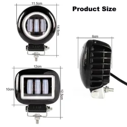 6D lens - 5 inch - 30W 12V - LED light bar - reflector for 4x4 ATV SUV trucks - spot / fog light - halo - driving lightsLED l...