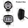 6D lens - 5 inch - 30W 12V - LED light bar - reflector for 4x4 ATV SUV trucks - spot / fog light - halo - driving lightsLED l...