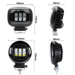 6D lens - 5 inch - 30W 12V - LED light bar - reflector for 4x4 ATV SUV trucks - spot / fog light - halo - driving lightsLED l...