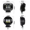 6D Linse - 5 Zoll - 30W 12V - LED-Lichtleiste - Reflektor für 4x4 ATV-SUV-Lkw - Spot / Nebellicht - Halo - Fahrleuchten