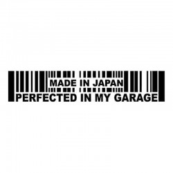 15.2 * 3cm - Made in Japan Perfected In My Garage - Autoaufkleber